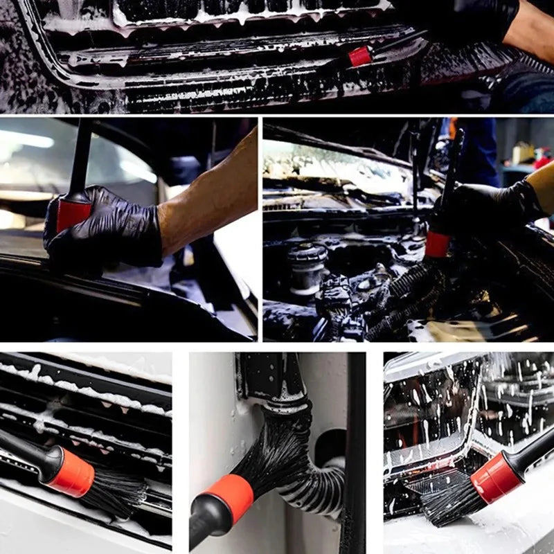 Set de 5 Brochas de Limpieza a Detalle Moto Essentials