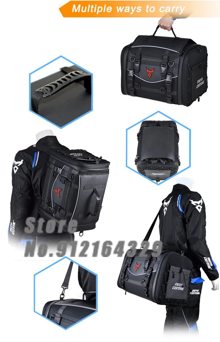 Set de Alforjas Touring de Moto Centric (doble bolsa) - Omega Rider