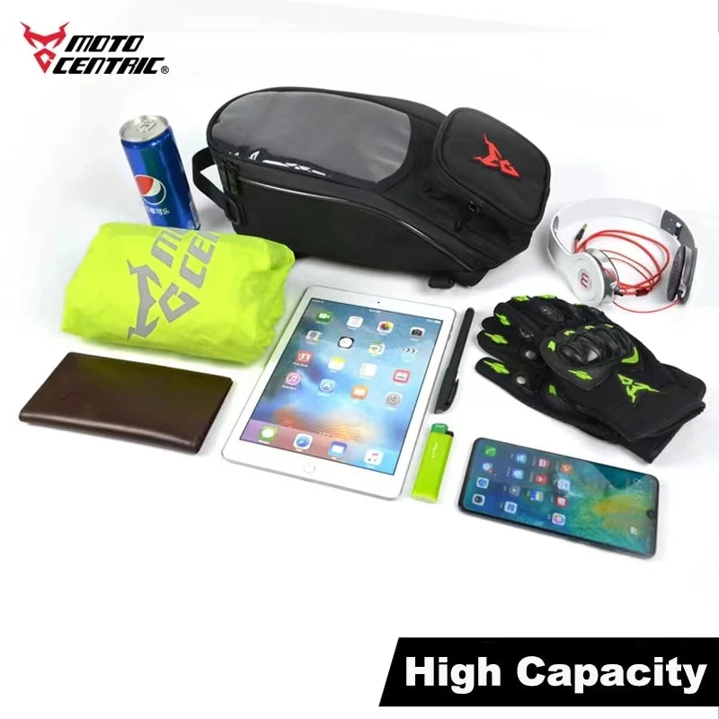 Bolsa de Depósito Impermeable con Porta-Móvil de Moto Centric - Omega Rider